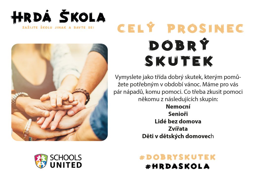 Hrdá škola - Dobrý skutek