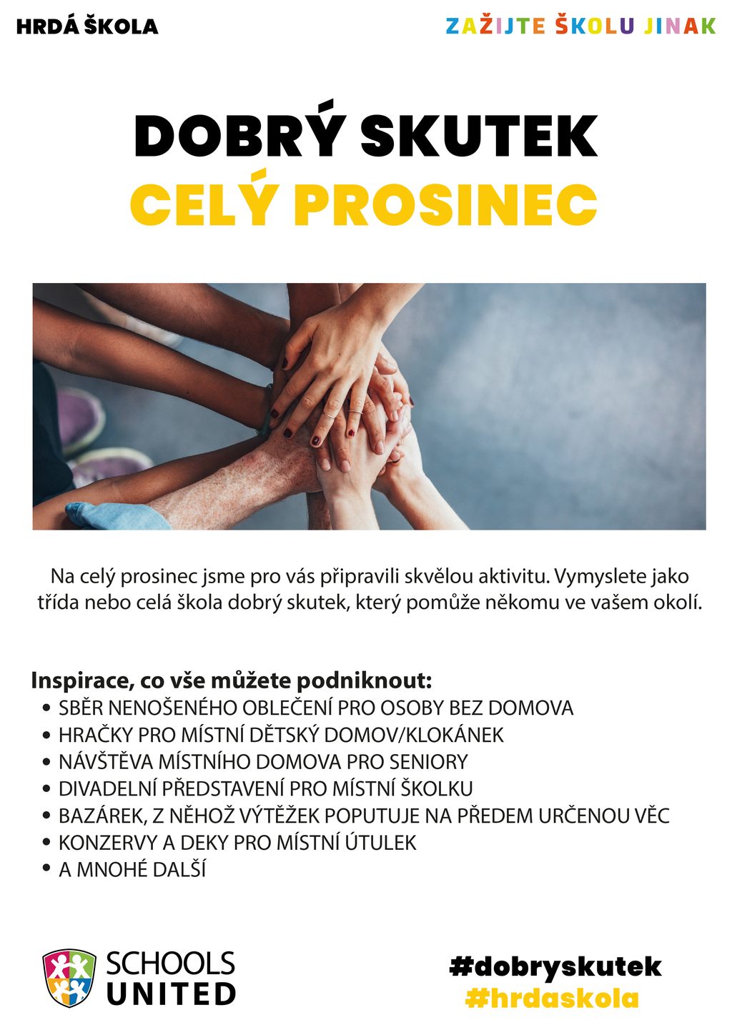 Hrdá škola - Dobrý skutek - celý prosinec