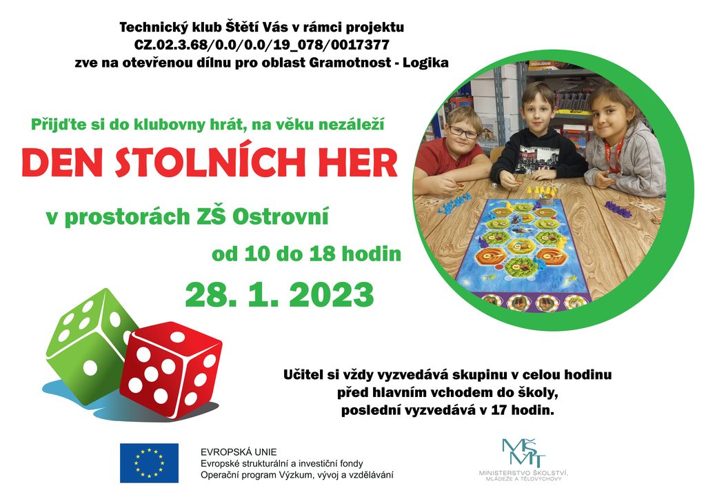 Technický klub - Den stolních her